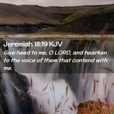 Jeremiah 18:19 KJV Free Bible Images