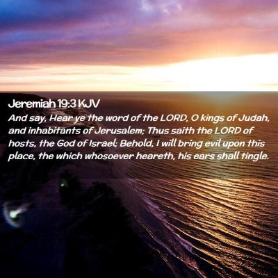 Jeremiah 19:3 KJV Free Bible Images