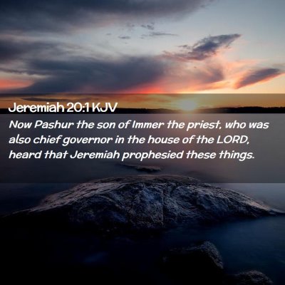 Jeremiah 20:1 KJV Free Bible Images