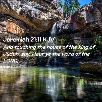 Jeremiah 21:11 KJV Free Bible Images