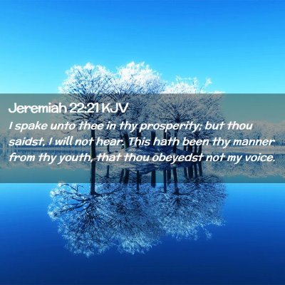 Jeremiah 22:21 KJV Free Bible Images