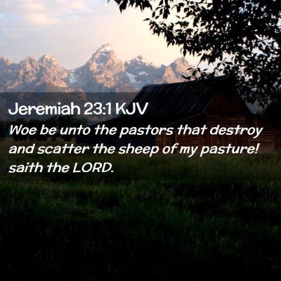 Jeremiah 23:1 KJV Free Bible Images