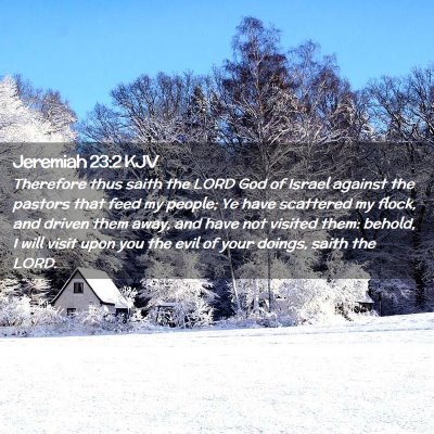 Jeremiah 23:2 KJV Free Bible Images