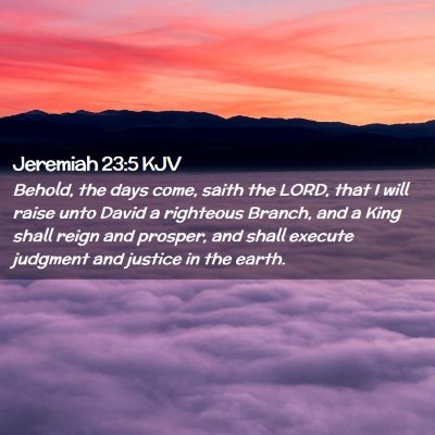 Jeremiah 23:5 KJV Free Bible Images