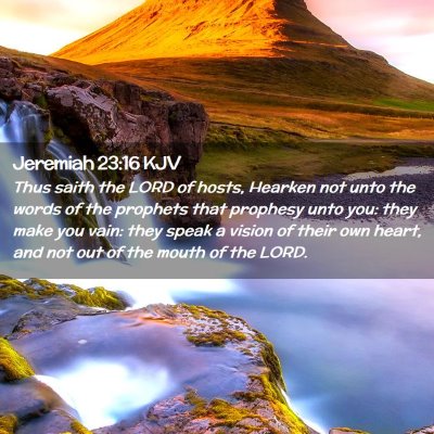 Jeremiah 23:16 KJV Free Bible Images