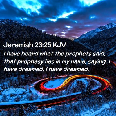 Jeremiah 23:25 KJV Free Bible Images