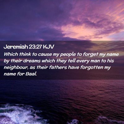 Jeremiah 23:27 KJV Free Bible Images