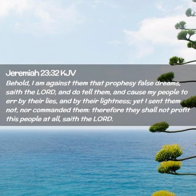 Jeremiah 23:32 KJV Free Bible Images