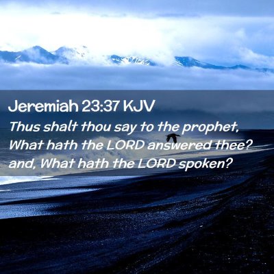 Jeremiah 23:37 KJV Free Bible Images