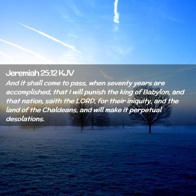 Jeremiah 25:12 KJV Free Bible Images