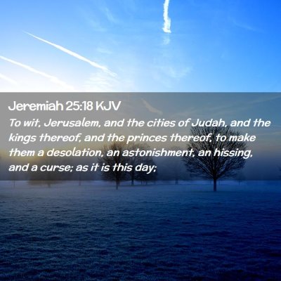 Jeremiah 25:18 KJV Free Bible Images