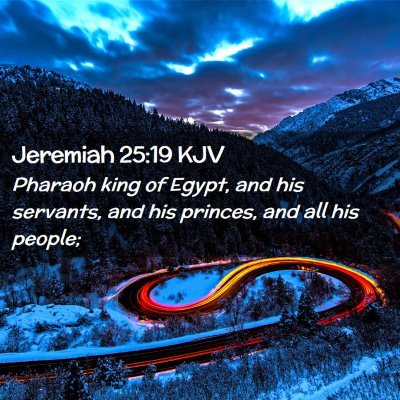 Jeremiah 25:19 KJV Free Bible Images