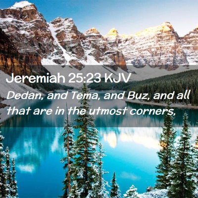 Jeremiah 25:23 KJV Free Bible Images