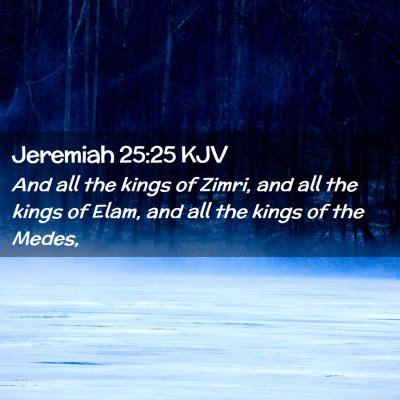 Jeremiah 25:25 KJV Free Bible Images