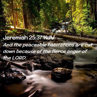 Jeremiah 25:37 KJV Free Bible Images