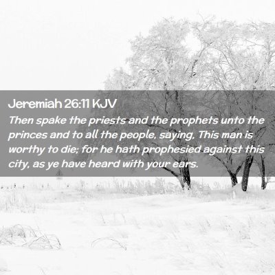 Jeremiah 26:11 KJV Free Bible Images