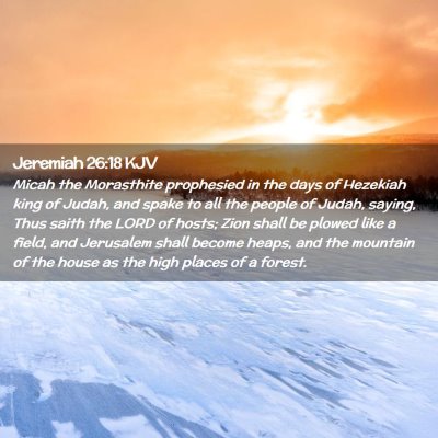 Jeremiah 26:18 KJV Free Bible Images