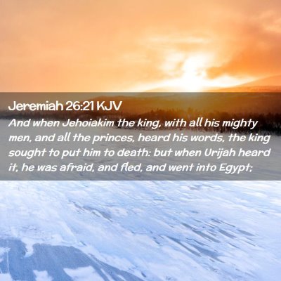 Jeremiah 26:21 KJV Free Bible Images