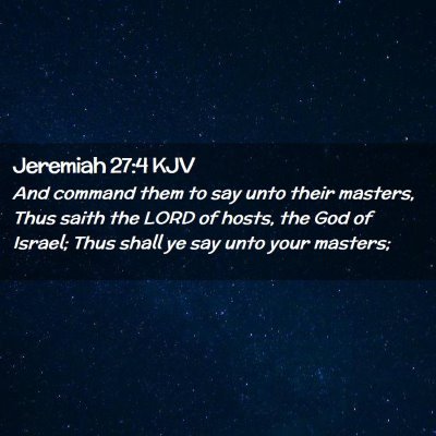 Jeremiah 27:4 KJV Free Bible Images