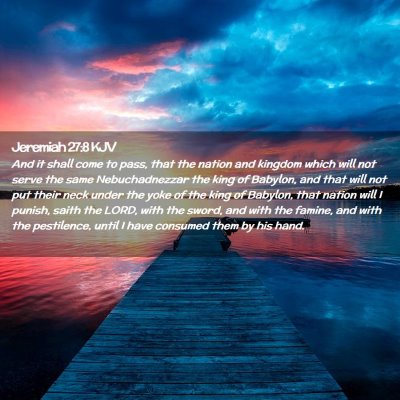 Jeremiah 27:8 KJV Free Bible Images