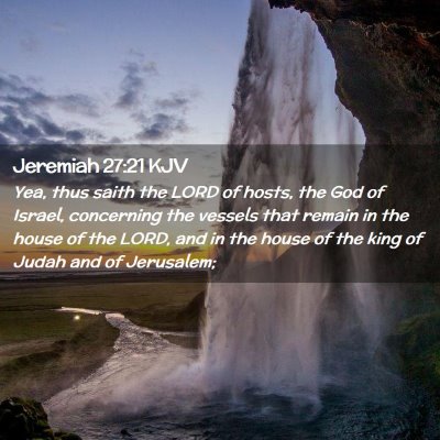 Jeremiah 27:21 KJV Free Bible Images