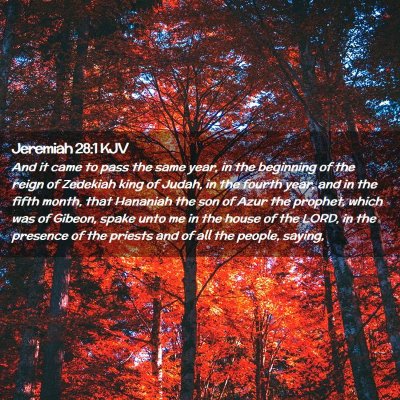 Jeremiah 28:1 KJV Free Bible Images