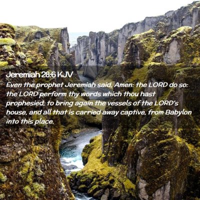 Jeremiah 28:6 KJV Free Bible Images