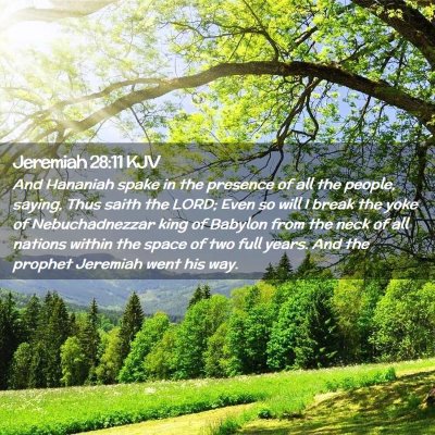 Jeremiah 28:11 KJV Free Bible Images