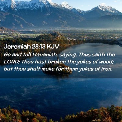 Jeremiah 28:13 KJV Free Bible Images