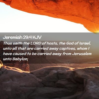 Jeremiah 29:4 KJV Free Bible Images