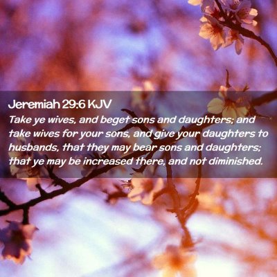 Jeremiah 29:6 KJV Free Bible Images