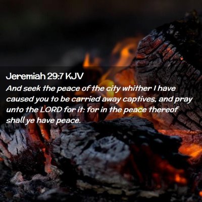 Jeremiah 29:7 KJV Free Bible Images