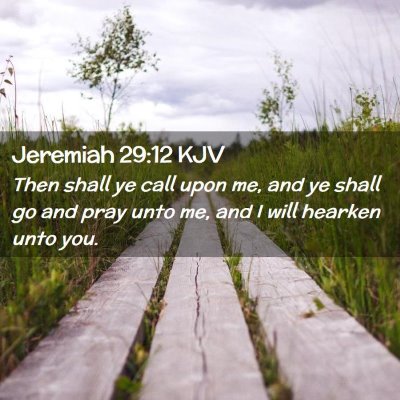 Jeremiah 29:12 KJV Free Bible Images