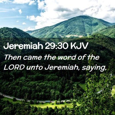 Jeremiah 29:30 KJV Free Bible Images