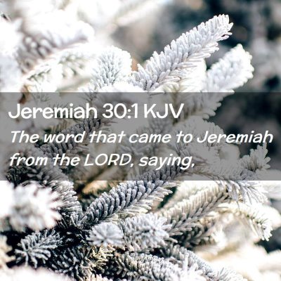 Jeremiah 30:1 KJV Free Bible Images