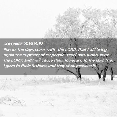 Jeremiah 30:3 KJV Free Bible Images