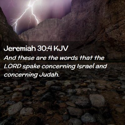 Jeremiah 30:4 KJV Free Bible Images