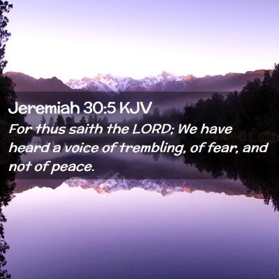 Jeremiah 30:5 KJV Free Bible Images