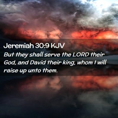 Jeremiah 30:9 KJV Free Bible Images