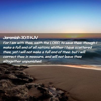 Jeremiah 30:11 KJV Free Bible Images