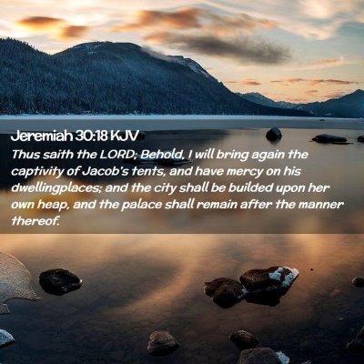 Jeremiah 30:18 KJV Free Bible Images