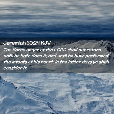 Jeremiah 30:24 KJV Free Bible Images