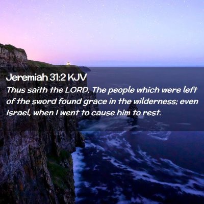 Jeremiah 31:2 KJV Free Bible Images