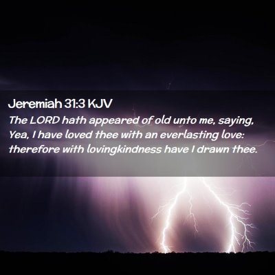 Jeremiah 31:3 KJV Free Bible Images