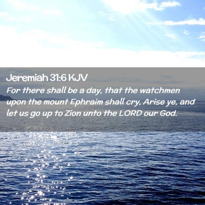 Jeremiah 31:6 KJV Free Bible Images