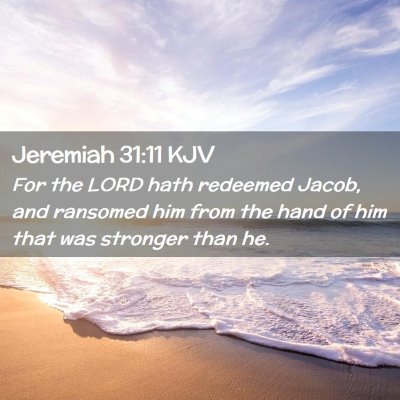 Jeremiah 31:11 KJV Free Bible Images