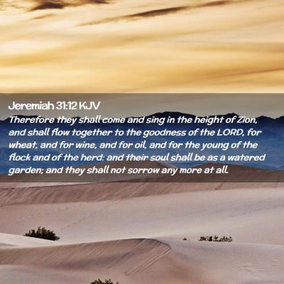 Jeremiah 31:12 KJV Free Bible Images