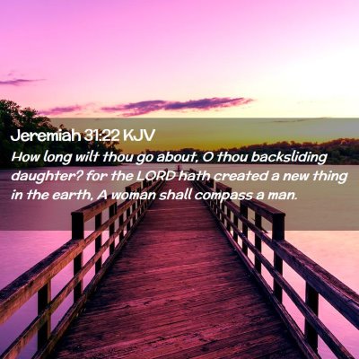 Jeremiah 31:22 KJV Free Bible Images