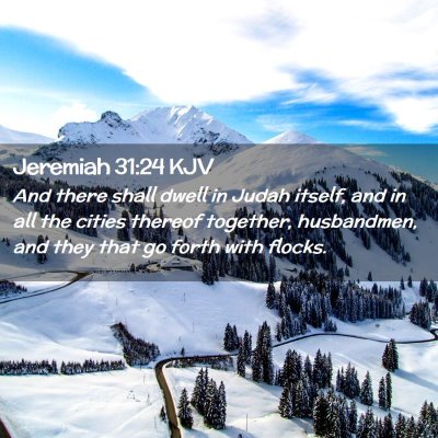 Jeremiah 31:24 KJV Free Bible Images