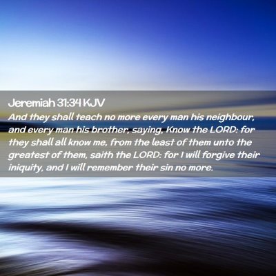 Jeremiah 31:34 KJV Free Bible Images